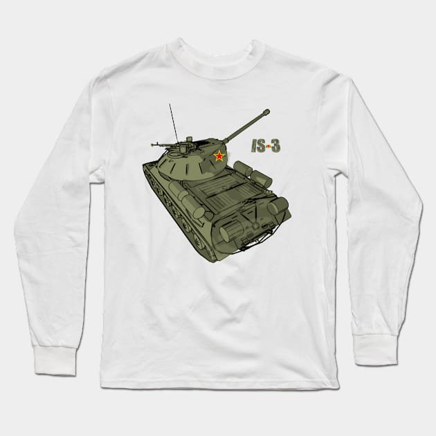 IS-3 RUSSIAN TANK ver 0.2 Long Sleeve T-Shirt by hierrochulo